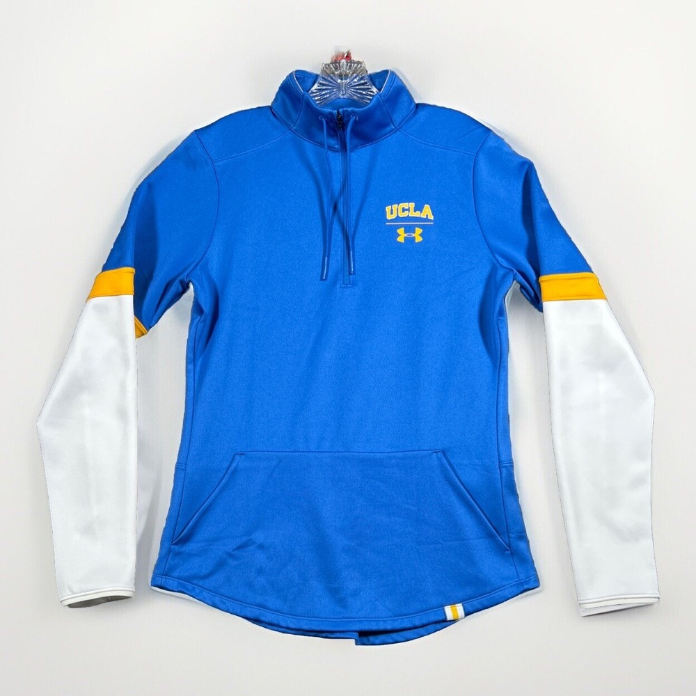 UCLA Bruins Under Armour Pullover Women's Medium Blue 1/4 Zip Loose Los Angeles